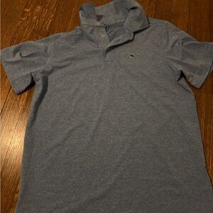 Vineyard Vines Kids Heathered Blue Polo